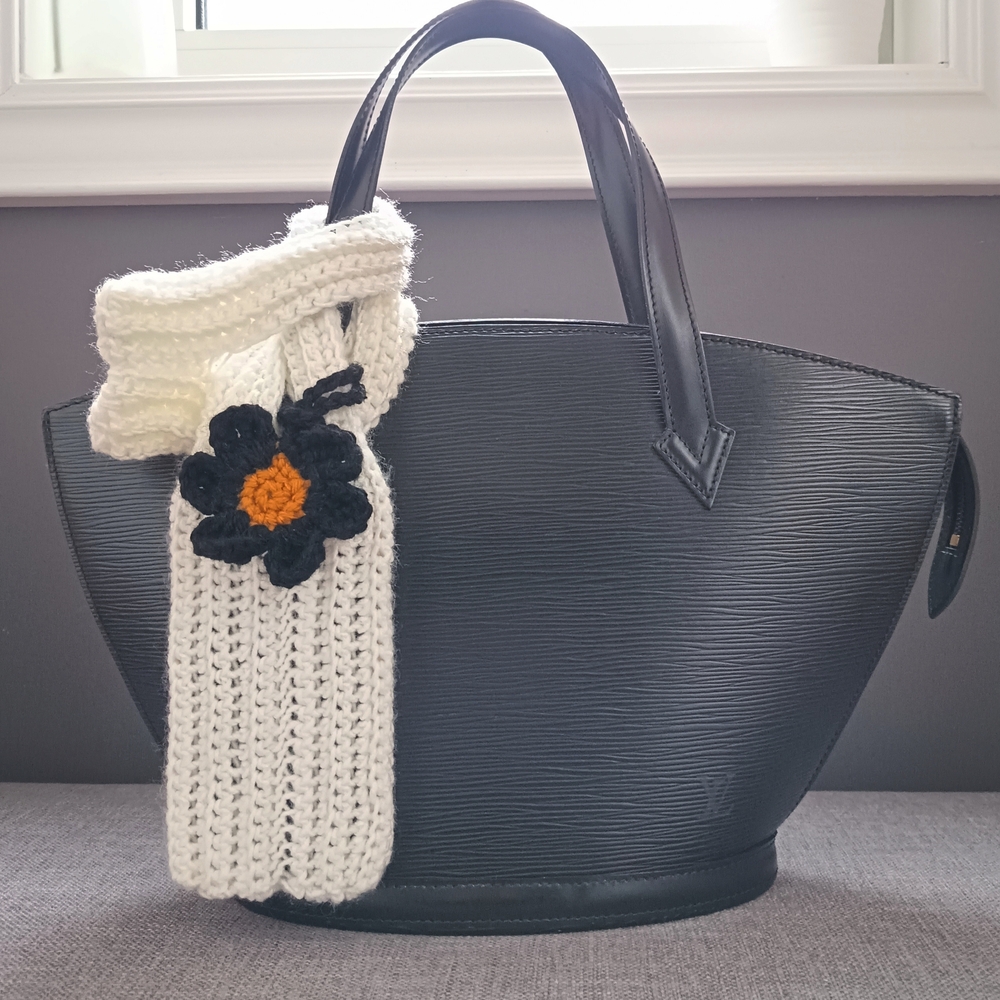 🤍Crochet Cell Phone Pocket White